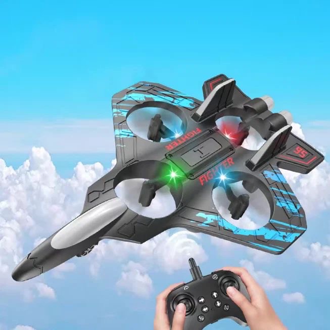 Fighter Jet RC Drone Toy for Kids β LED Lights & Remote Control Aircraft
