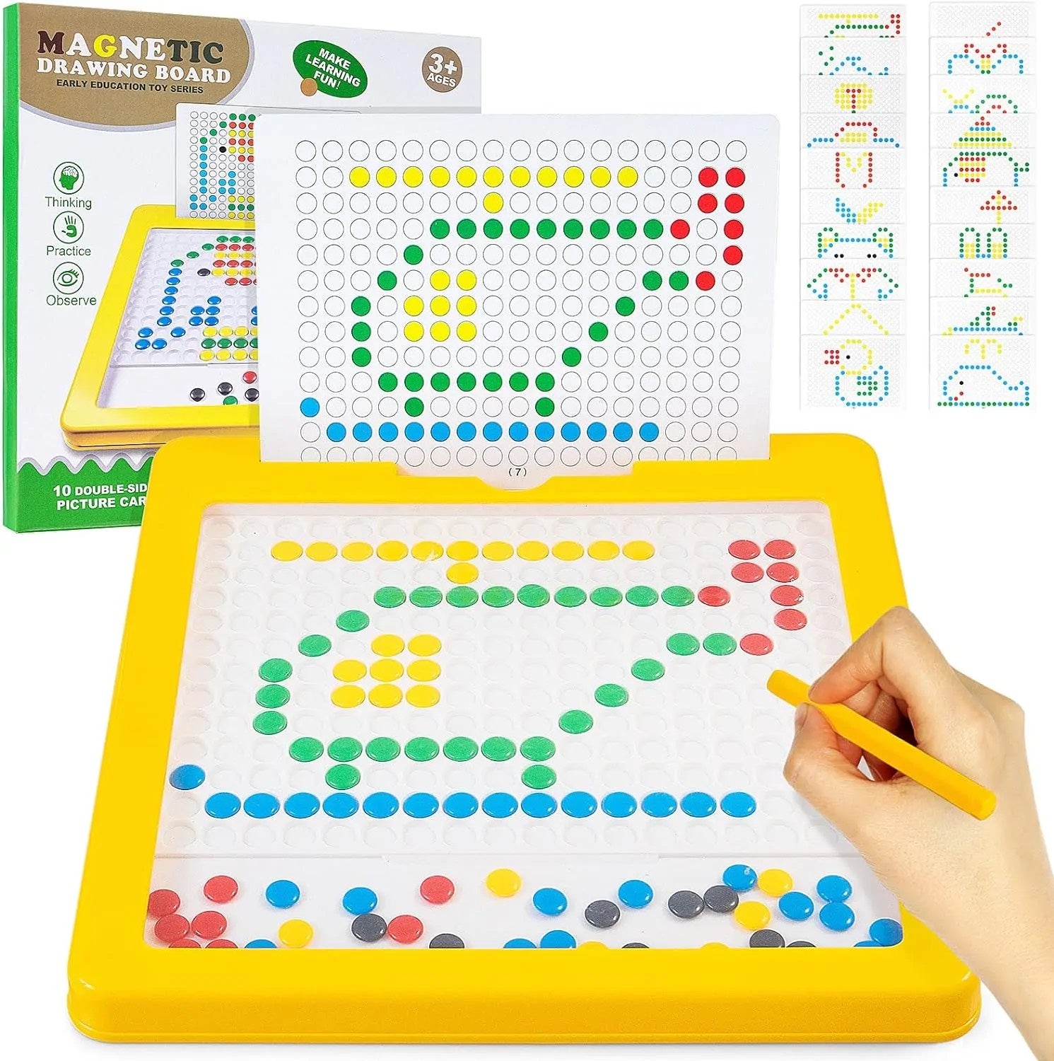 Magnetic drawing board for kids