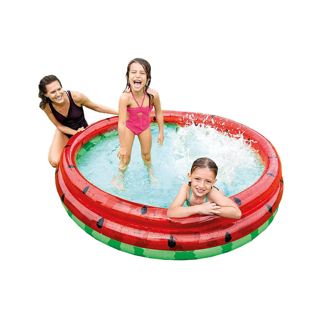 Inflatable Kids Swimming Pool - INTEX Watermelon Pool 66” x 15” –