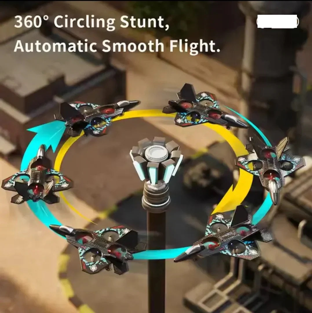 Fighter Jet RC Drone Toy for Kids – LED Lights &amp; Remote Control Aircraft